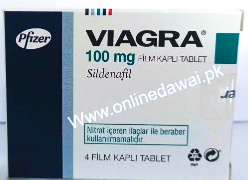 Viagra 100mg tablets in their original packaging, designed to treat erectile dysfunction