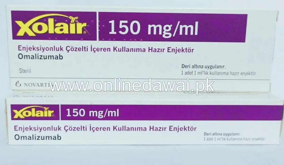 Xolair Injection 150mg for asthma treatment and dosing chart