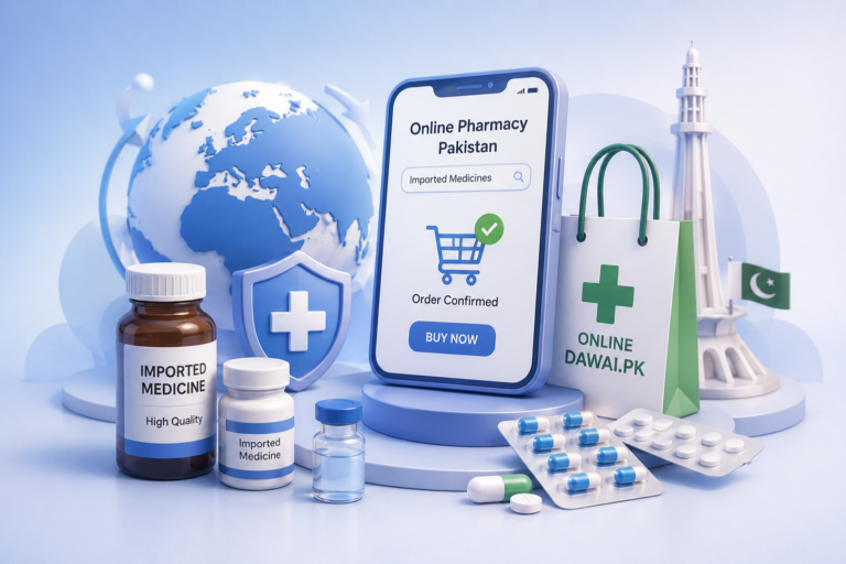 Online Pharmacy Delivery Concept