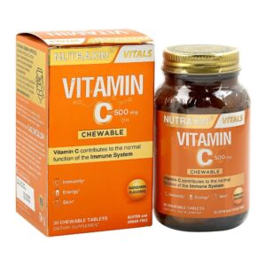 Nutraxin Vitamin C 500mg Chewable Tablet, 30-Pack