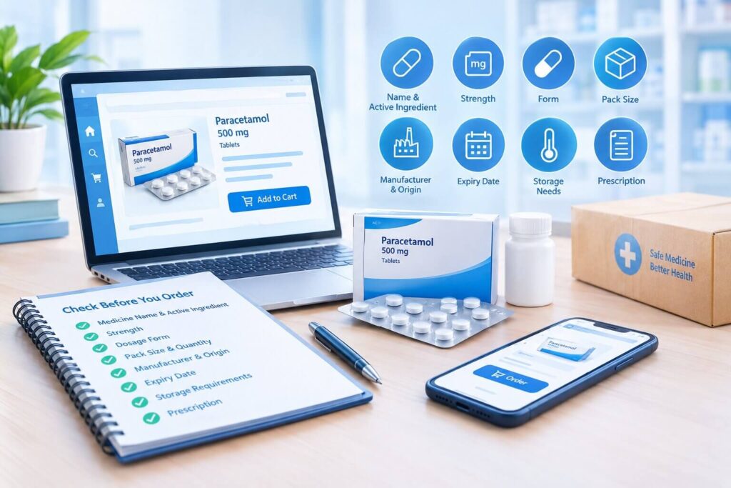 Online Medicine Ordering Checklist